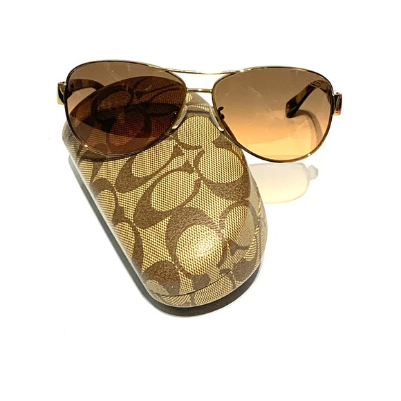 Coach Sunglasses + case - Picture 1 of 6